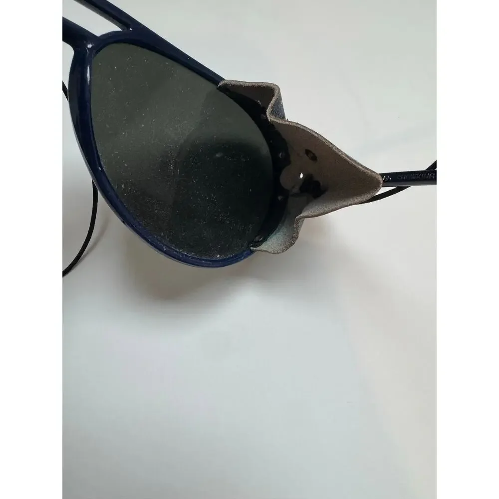 Vintage 1980s SnowKing Dark blue ski Aviator sunglasses